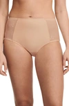 Chantelle Lingerie Every Curve High Waist Briefs In Beige Blush-1n