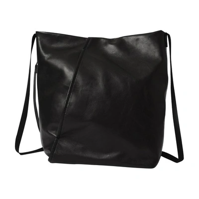 Ann Demeulemeester Romanie Left Side Pocket Bag In Black