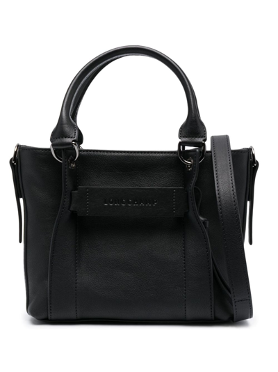 Longchamp Small 3d Tote Bag In Black