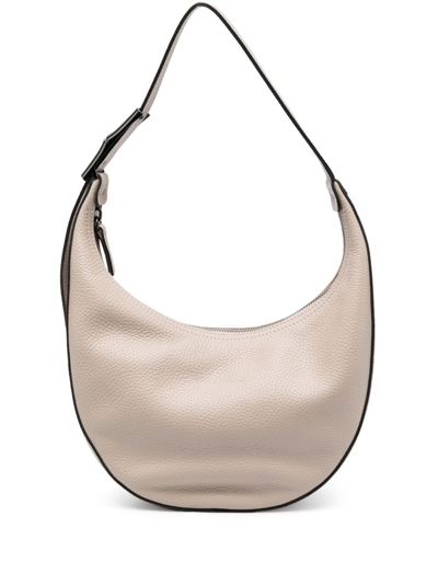 Longchamp Hobo Leather Shoulder Bag In Clay