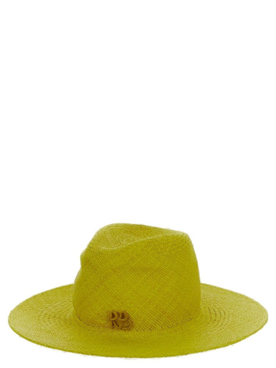 Ruslan Baginskiy Logo Embroidered Interwoven Hat In Yellow