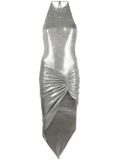 Alexandre Vauthier Midi Dress In Silver