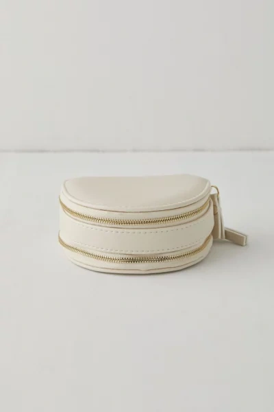 Mele & Co Duo Mini Travel Jewelry Case In Ivory