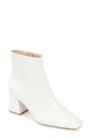 Journee Collection Haylinn Square Toe Bootie In White
