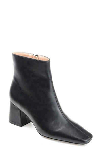 Journee Collection Haylinn Square Toe Bootie In Black