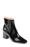 Journee Collection Haylinn Square Toe Bootie In Black Pu