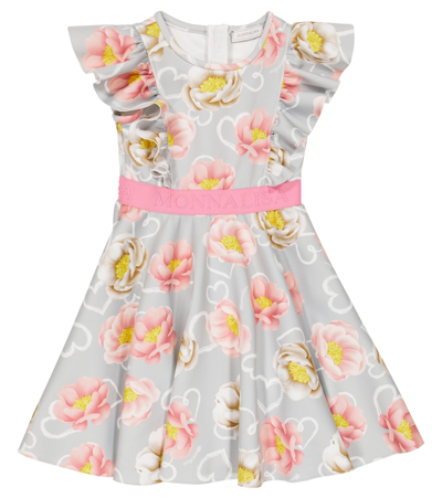 Monnalisa Kids' Saint Tropez Printed Dress In Multicoloured