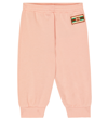 GUCCI BABY EMBROIDERED COTTON SWEATPANTS