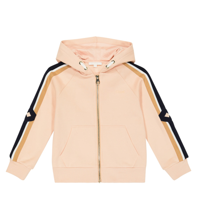 Chloé Kids' Cotton Sweatshirt In Pink