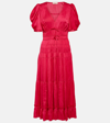 Ulla Johnson Daria Midi Dress In Purple