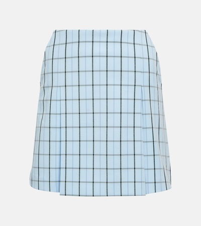 Tory Sport Checked Skort In Blue