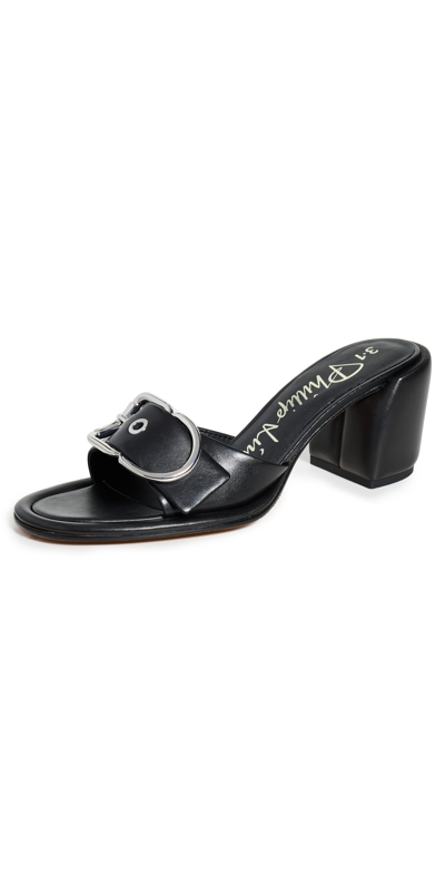3.1 Phillip Lim / フィリップ リム Naomi Buckle Mule Sandals In Black