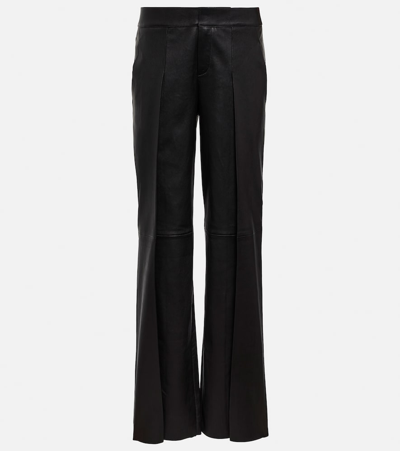 Stouls Alyssa Leather Trousers In Black