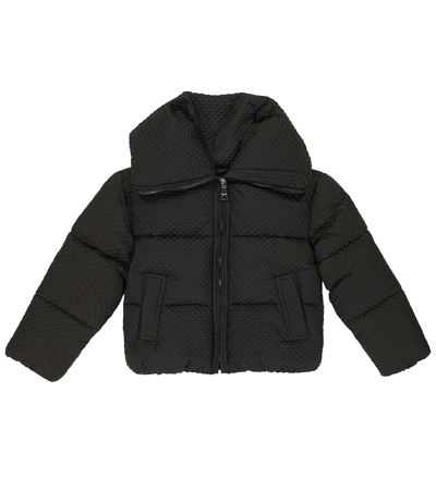 Monnalisa Kids' Quilted Puffer Jacket In Black