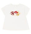Chloé Chloe Offwhite Floral Logo-embroidered Cotton-jersey T-shirt 4-14 Years In White