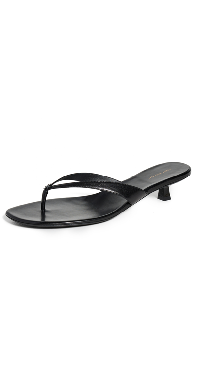 Tory Burch Capri Low Heel Sandal In Perfect Black