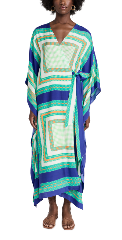 Simkhai Isabell Scarf-print Voile Robe Coverup In Scarf Print Mykon