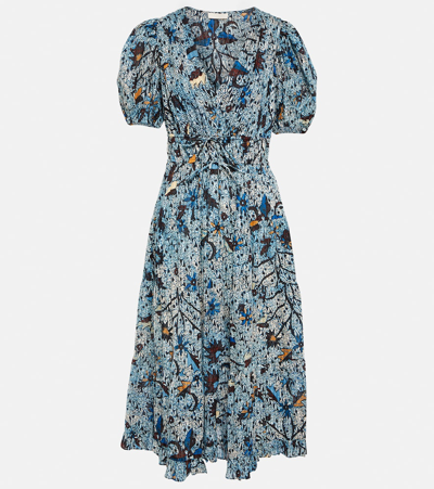 Ulla Johnson Thelma Printed Midi Dress In Multi