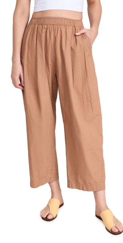 Apiece Apart Spa Pleat Pants In Deep Khaki