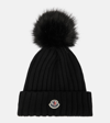 MONCLER RIBBED-KNIT BEANIE