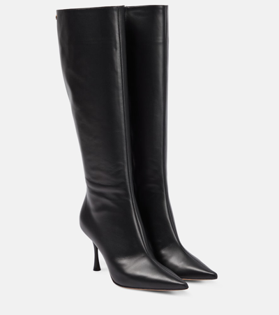 Gianvito Rossi Leather Knee-high Boots In Black