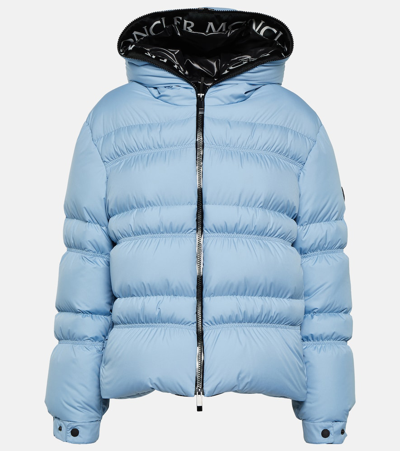 Moncler Yser Quilted Ripstop Down Jacket In Blue