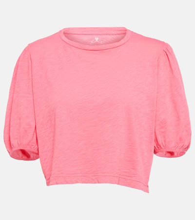 Velvet Hilary Cotton Blend Top In Pink