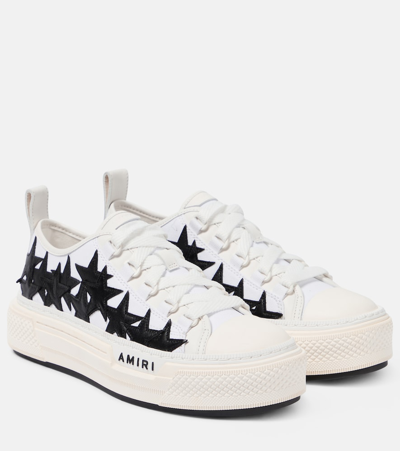 Amiri Star-patch Platform Sneakers In White