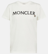 Moncler Logo-embroidered Crewneck T-shirt In White