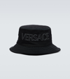 VERSACE LA MEDUSA COTTON CANVAS BUCKET HAT