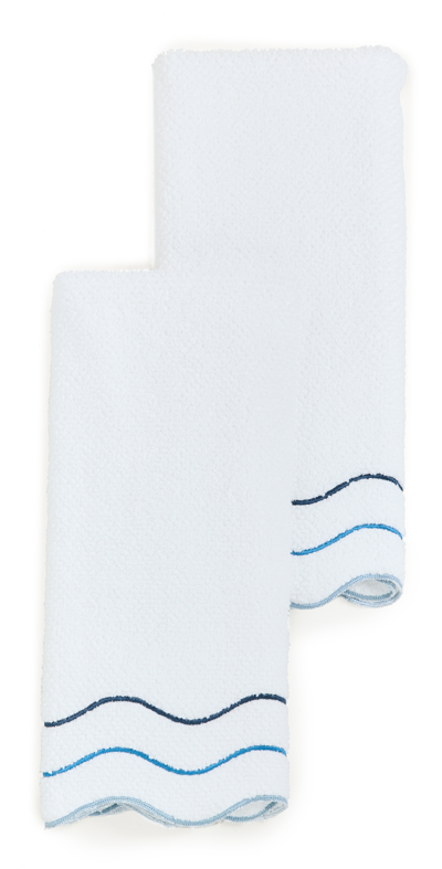 Kassatex Scalloped Hand Towel Set