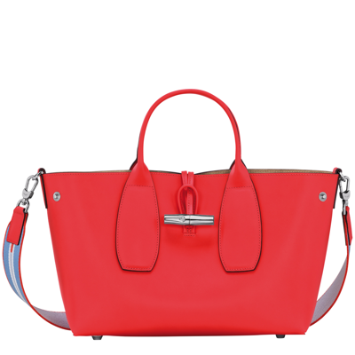 Longchamp Handbag M Roseau In Red