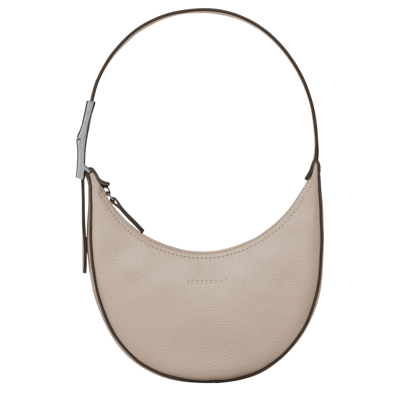 Longchamp Hobo Leather Shoulder Bag In Clay