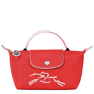 Longchamp Pochette Le Pliage Xtra In Red