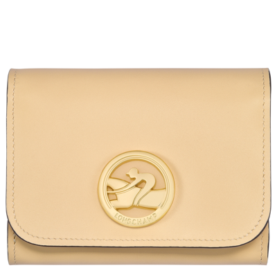 Longchamp Portefeuille Box-trot In Straw