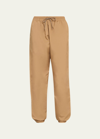 Wardrobe.nyc Utility Drawstring Zip-cuff Pants In Tan