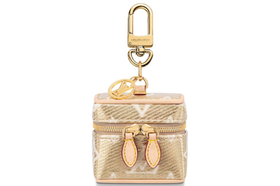 Pre-owned Louis Vuitton Micro Vanity Bag Charm Gold