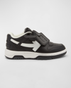 OFF-WHITE KID'S OUT OF OFFICE LOW-TOP LEATHER SNEAKERS, TODDLER/KIDS