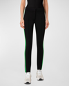 AKRIS PUNTO MARA JERSEY PANTS WITH CONTRAST STRIPE