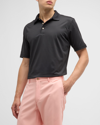 Peter Millar Stretch Jersey Performance Polo In Black