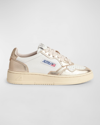 Autry Women's Medalist Low Platform Sneakers In Wht/platinum In Platinum
