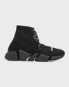 Balenciaga Speed 2.0 Lace-up Recycled-knit Trainers In 1013 Black