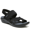Bzees Cleo Asymmetric Slingback Sandal In Black Fabric
