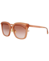 Chloé Core 56mm Square Sunglasses In Brown