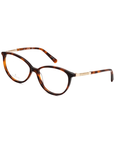 Swarovski Women's Sk5385 54mm Optical Frames In Brown