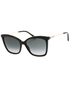 Jimmy Choo Women's Maci/s 55mm Sunglasses In Black