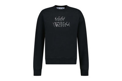 Pre-owned Off-white Arrow Print Sweatshirt Black