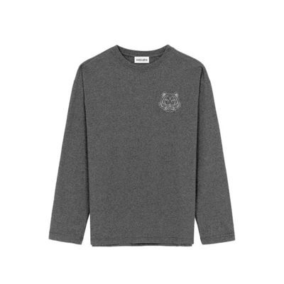 Kenzo Cotton T-shirt In Gray