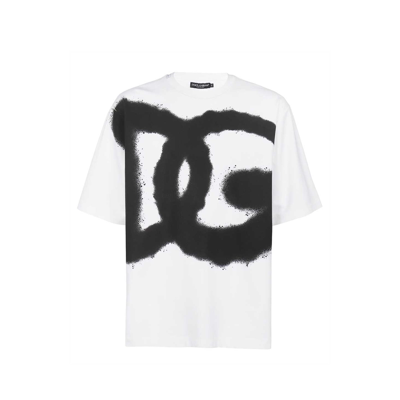 Dolce & Gabbana Cotton Logo T-shirt In White