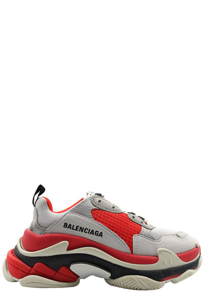 Balenciaga Triple S Sneakers In Red